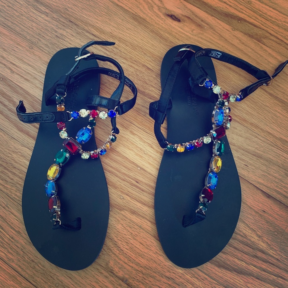 Brand new gemstone sandals 6